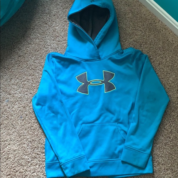 teal under armour sweatshirt